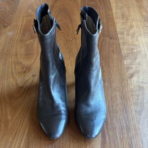 Cole Haan Dark Brown Leather Ankle Booties